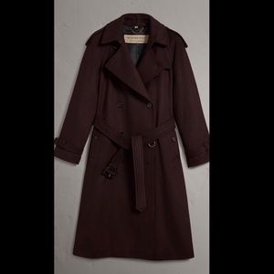 🚫SOLD🚫Burberry Cashmere Coat blackcurrant US10